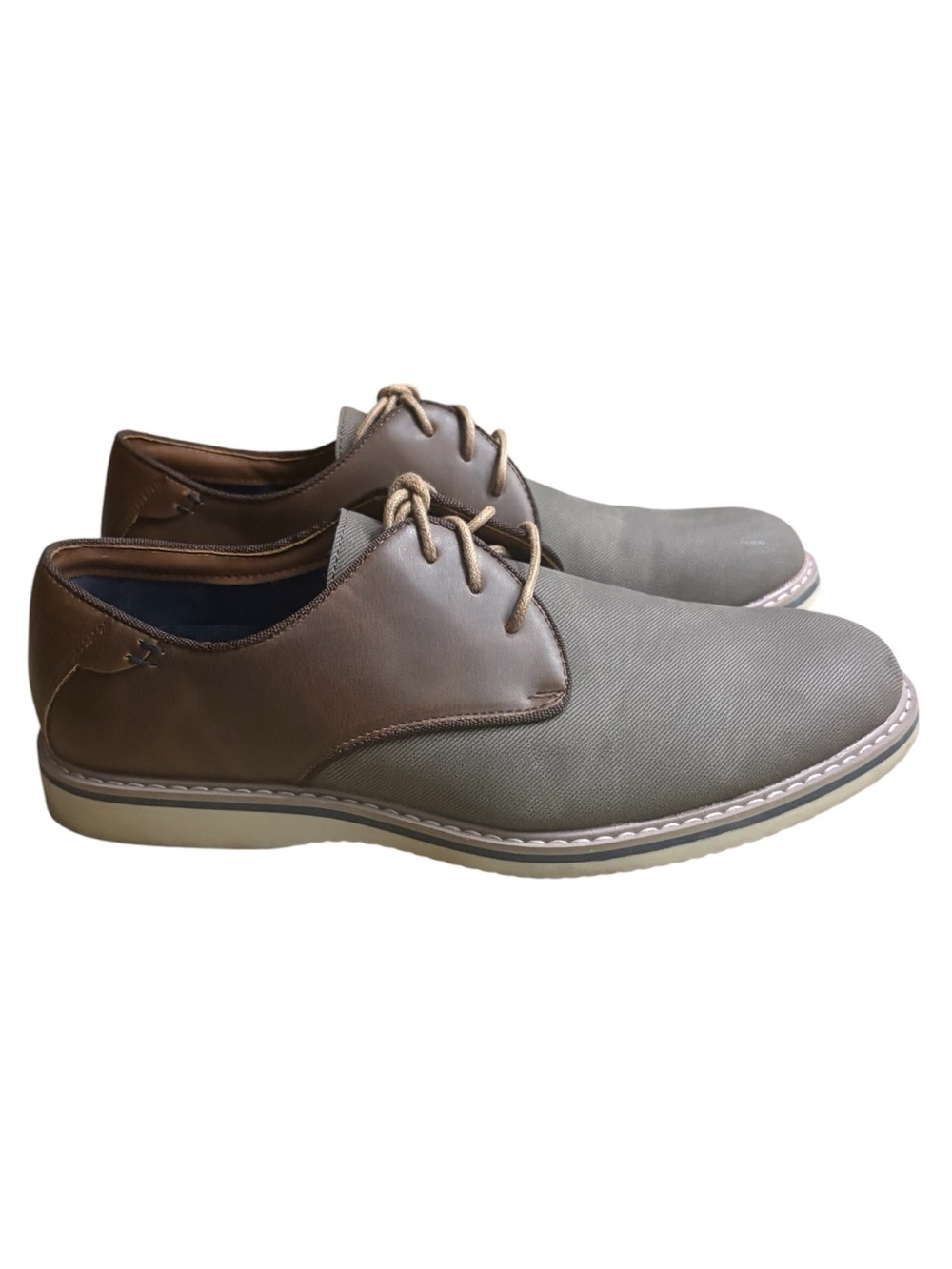 FREEMAN Two-Tone Brown and Gray Derby Oxford Dress/Casual Shoes Size 8